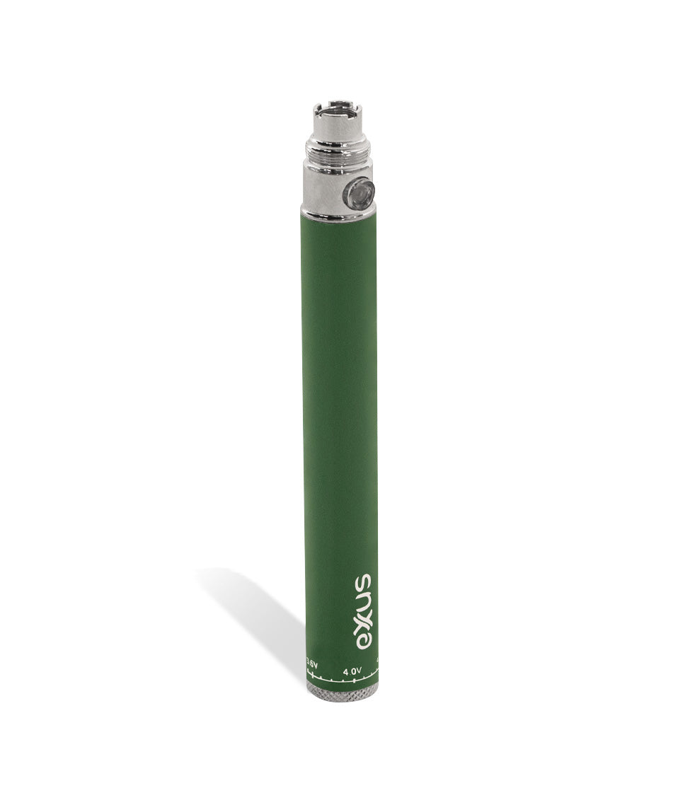 Cosmic Green above Exxus Vape 1100 Cartridge Vaporizer on white background