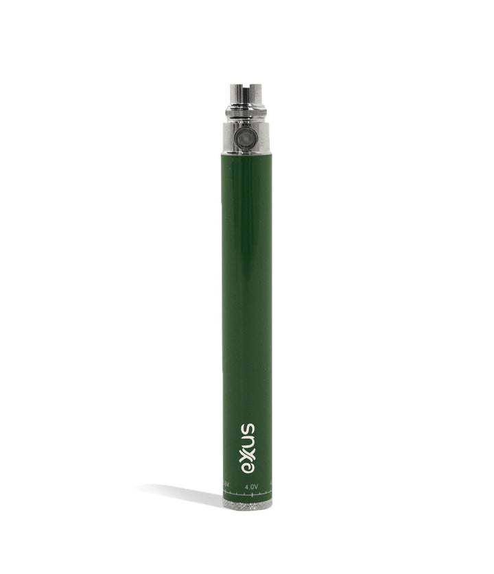 Green front Exxus Vape 1100 Cartridge Vaporizer on white background