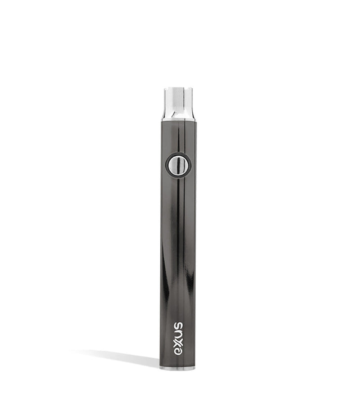 Gunmetal front front Exxus Vape Plus VV Cartridge Vaporizer on white background