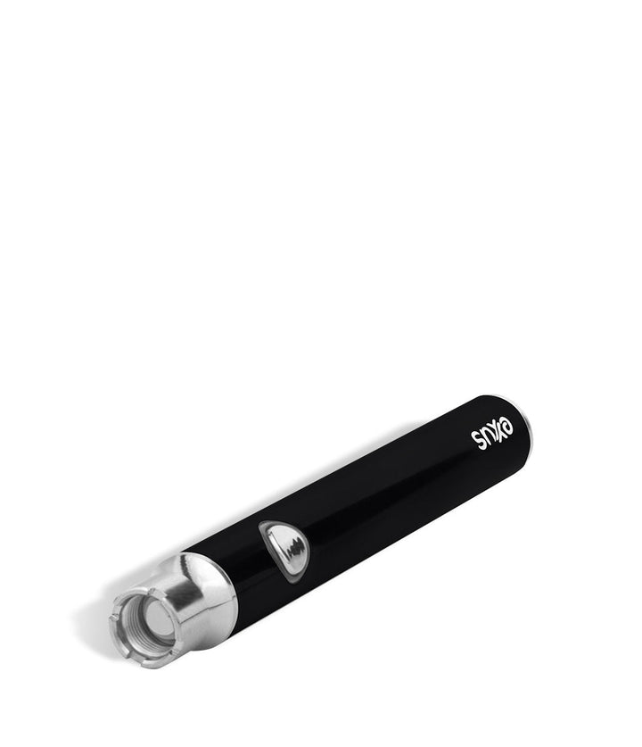 Black top view Exxus Vape Plus VV Cartridge Vaporizer on white background