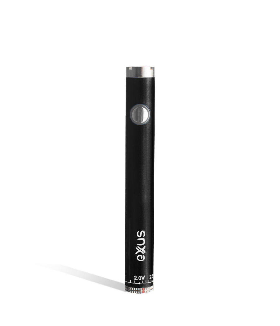 Cosmic black Exxus Vape Twistr Cartridge Vaporizer on white studio background