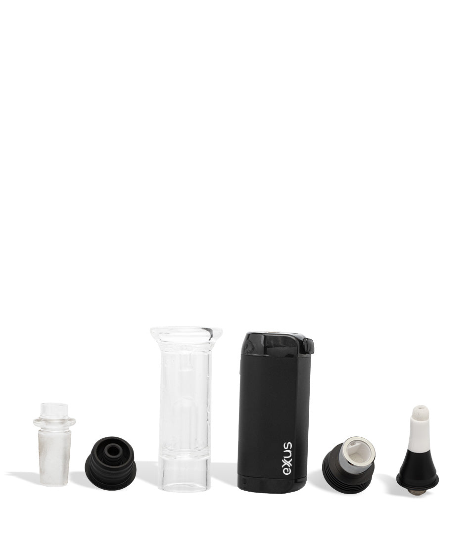 Black apart Exxus Vape VRS 3 in 1 Vaporizer on white background