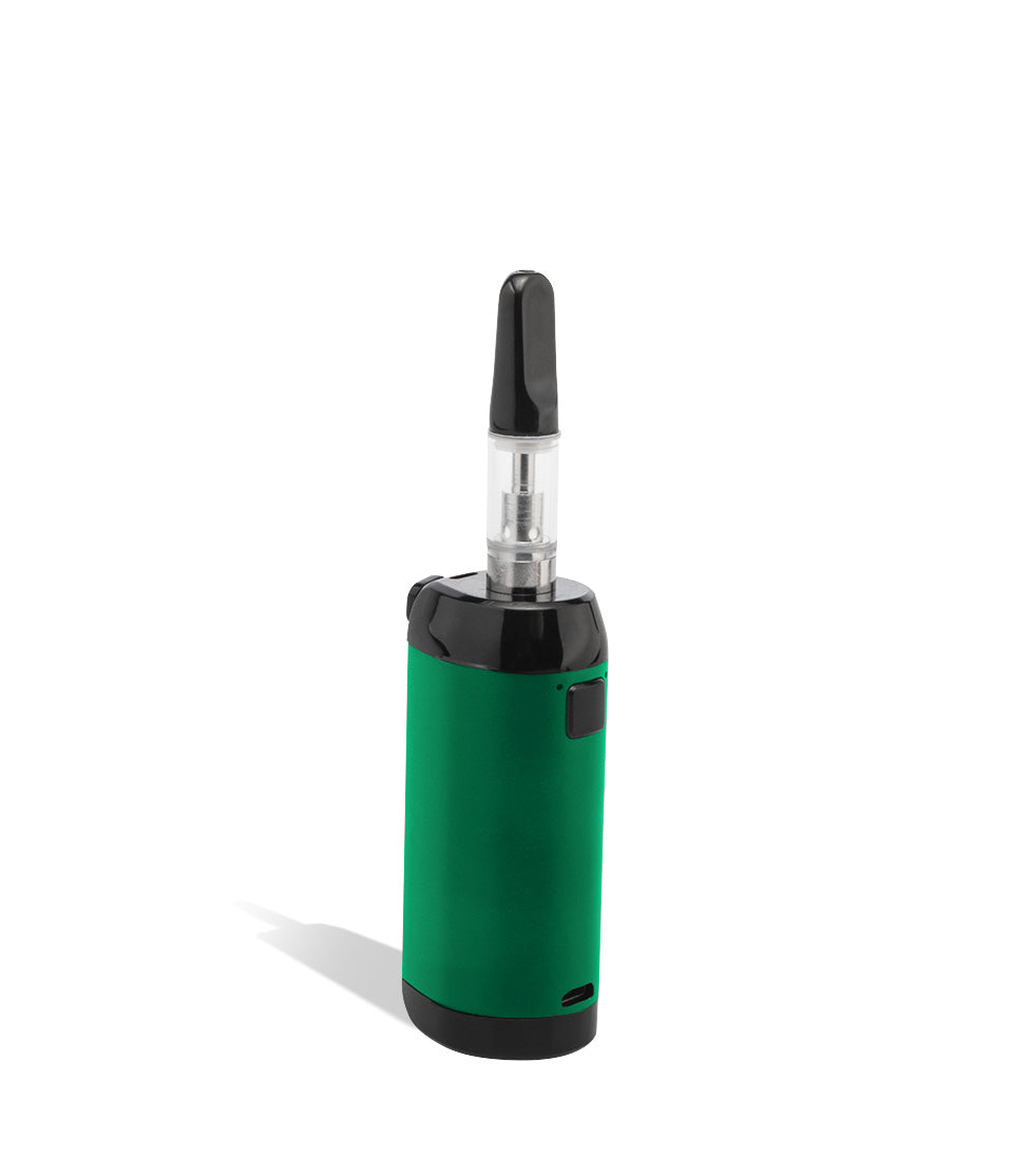 Green Cartridge mode back Exxus Vape VRS 3 in 1 Vaporizer on white background