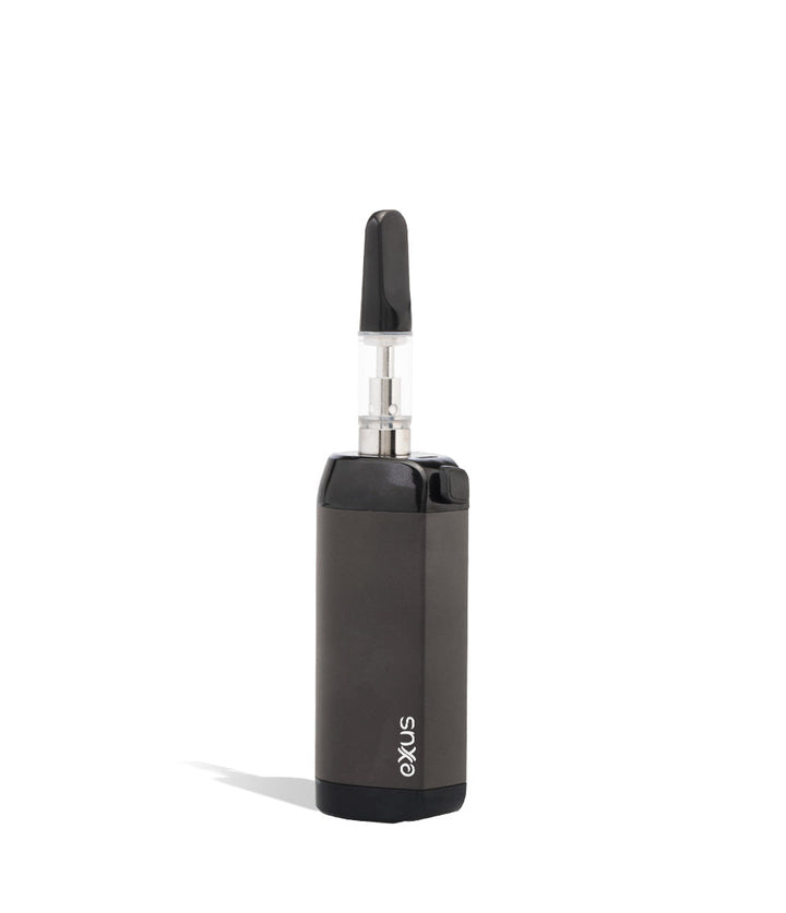 Gunmetal side cartridge mode Exxus Vape VRS 3 in 1 Vaporizer on white background