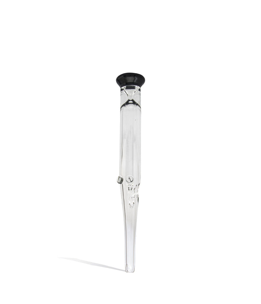 Glass Nectar Straw with Colored Mouthpiece on white background