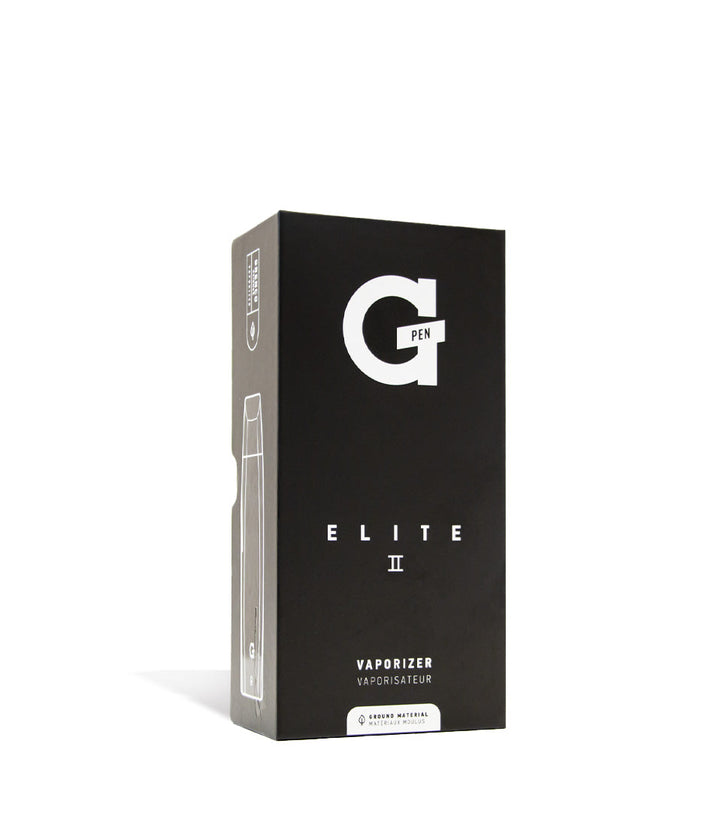 Box Angle G Pen Elite 2 Portable Dry Herb Vaporizer on white studio background