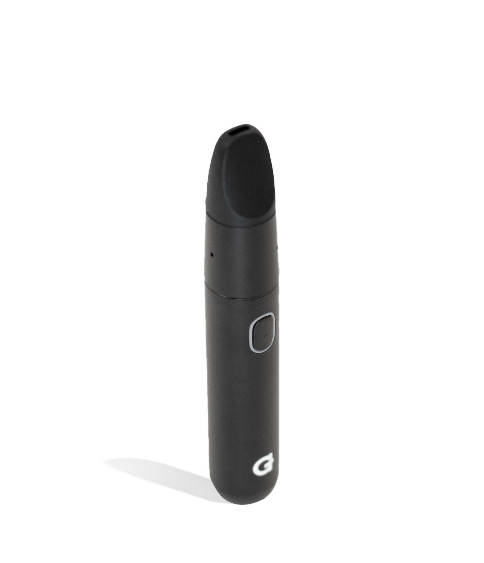 Black above view G Pen Micro Plus Portable Concentrate Vaporizer on white studio background