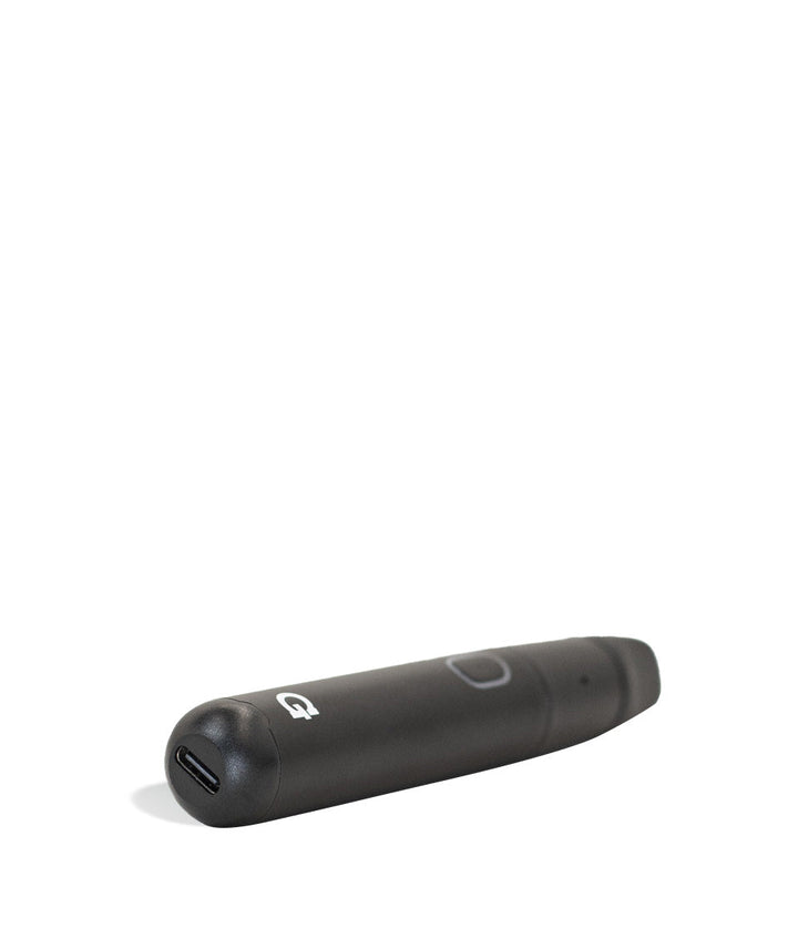Black bottom view G Pen Micro Plus Portable Concentrate Vaporizer on white studio background