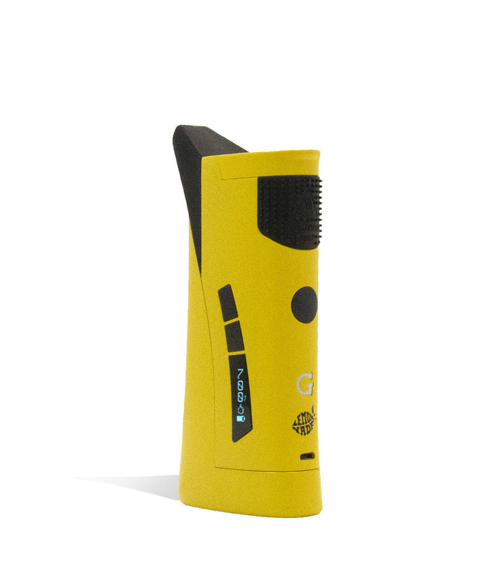 Lemonade side view G Pen Roam Vaporizer on white studio background