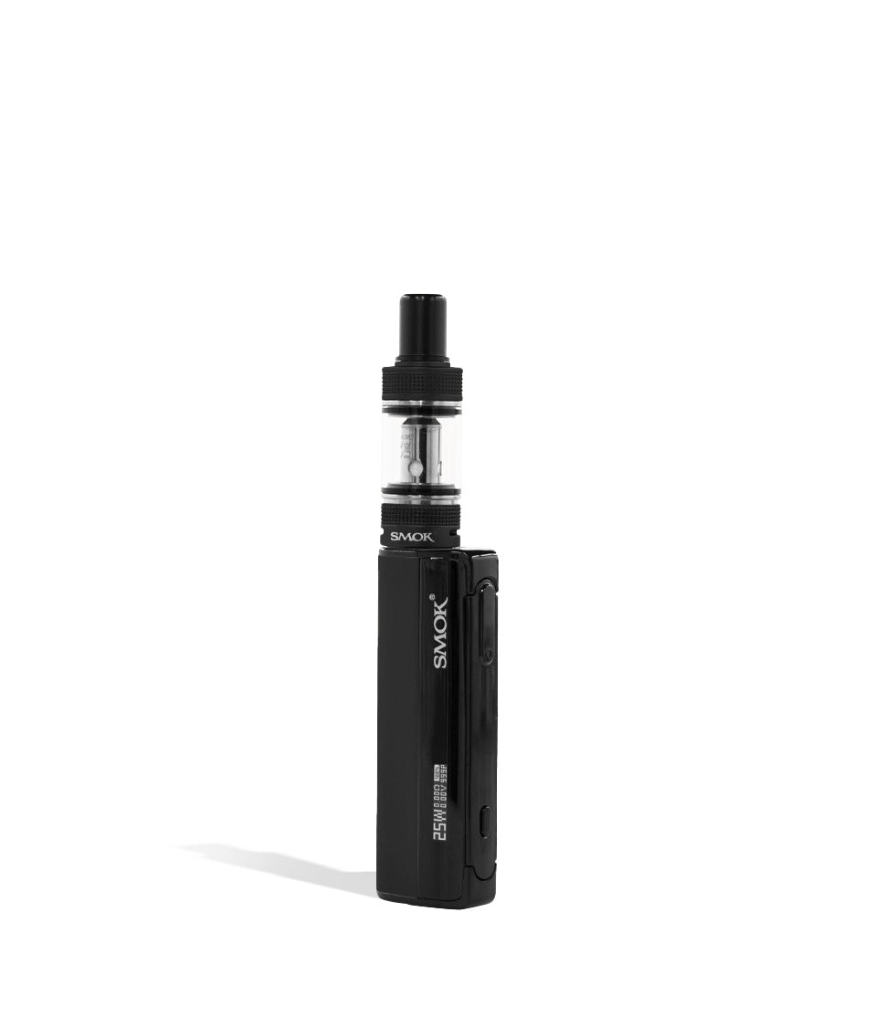 Black front view SMOK GRAM 25 Starter Kit on white studio background