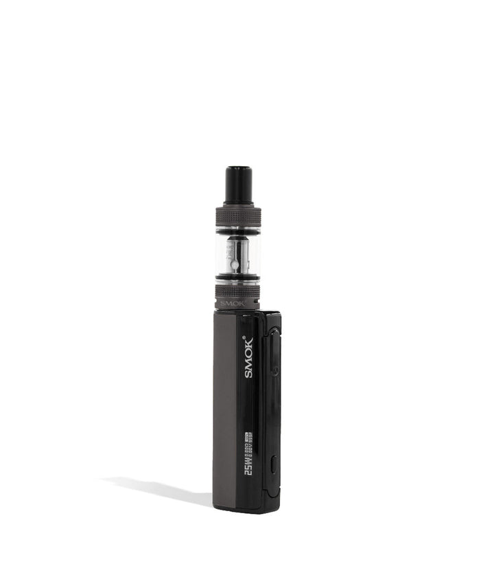 Grey front view SMOK GRAM 25 Starter Kit on white studio background
