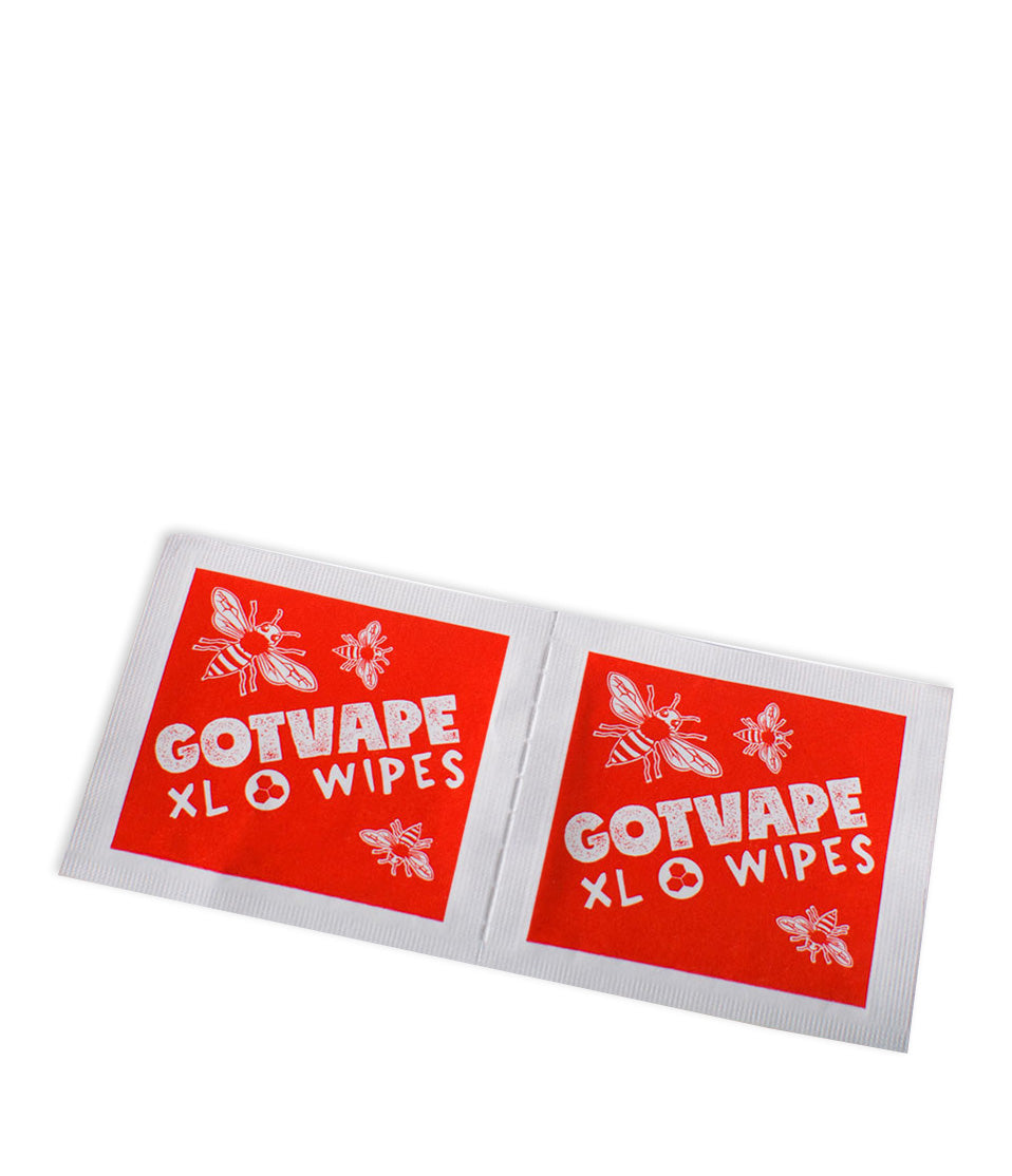 Single wipes Got Vape Disinfectant Wipes 100pk on white background