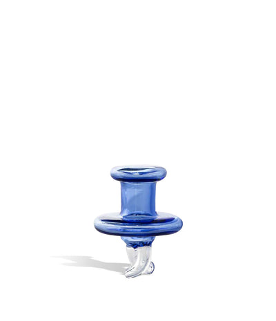 Blue Swirl Colored Carb Cap on white background