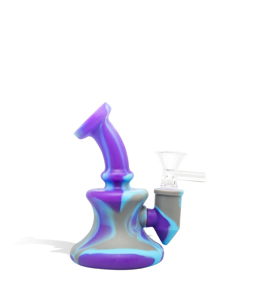 Purple/Grey Mini Silicone Rig on white background