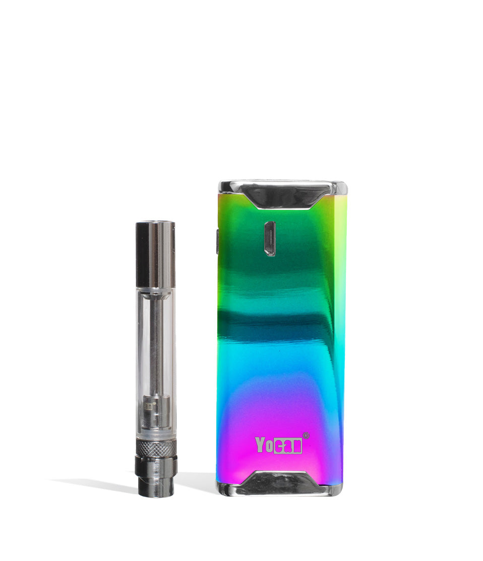 Rainbow Yocan Hive 2 Variable Voltage Concentrate Kit on white studio background