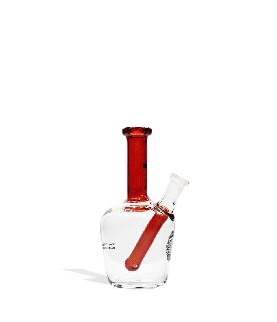 Red iDab Small 10mm Worked Henny Bottle Water Pipeon White Background