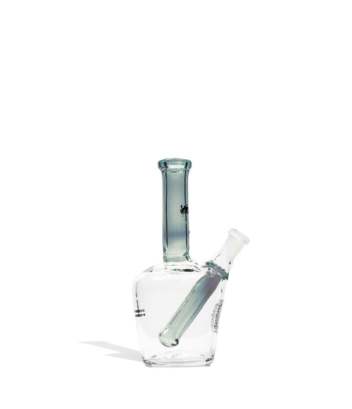 Tiffany Blue iDab Small 10mm Worked Henny Bottle Water Pipe on White Background