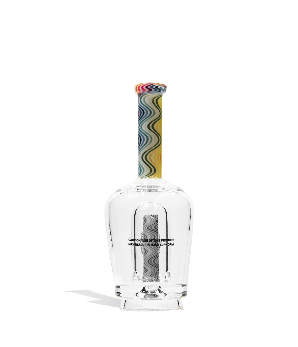 Rainbow iDab Puffco Peak Worked Glass Attachment Back View on White Background