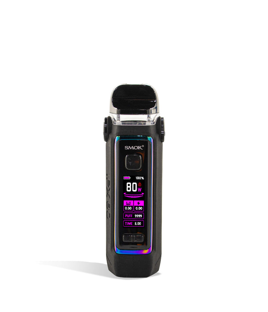 Fluid 7 Color front view SMOK IPX 80w Pod Mod Kit on white studio background