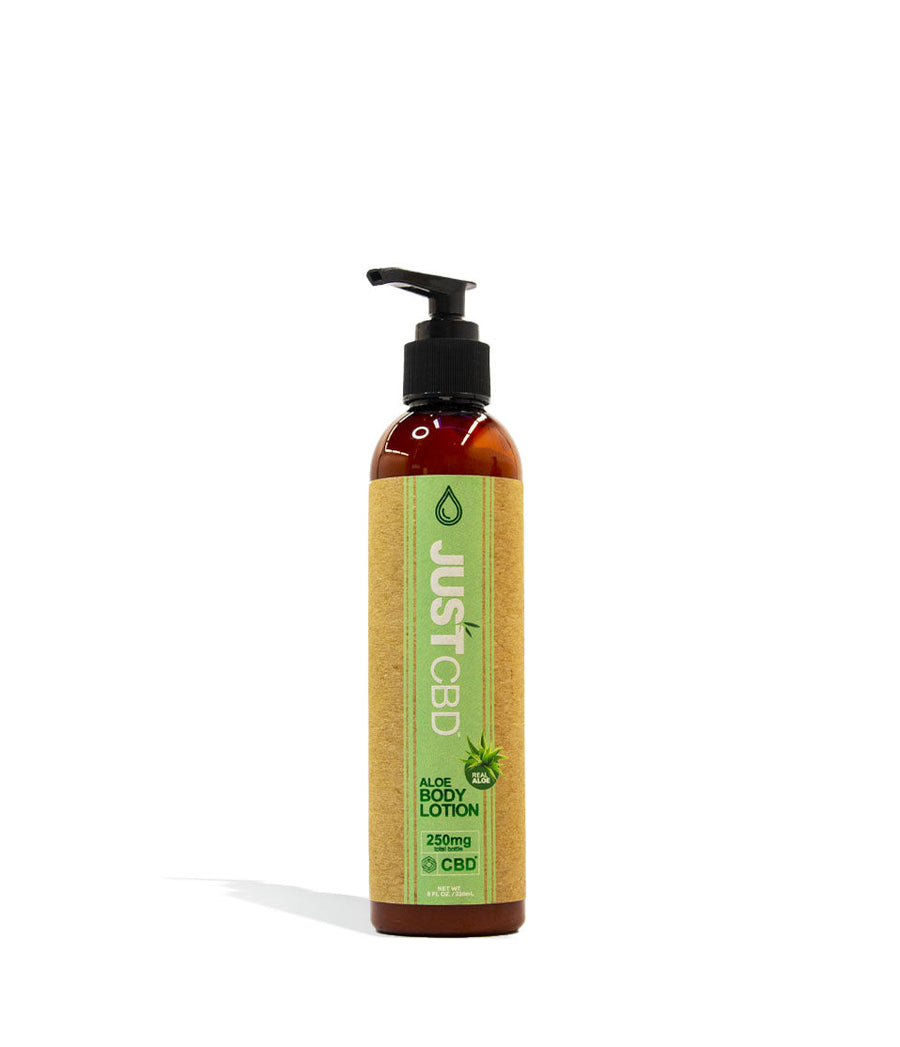 250mg Aloe Just CBD Unscented Relief Cream on white studio background