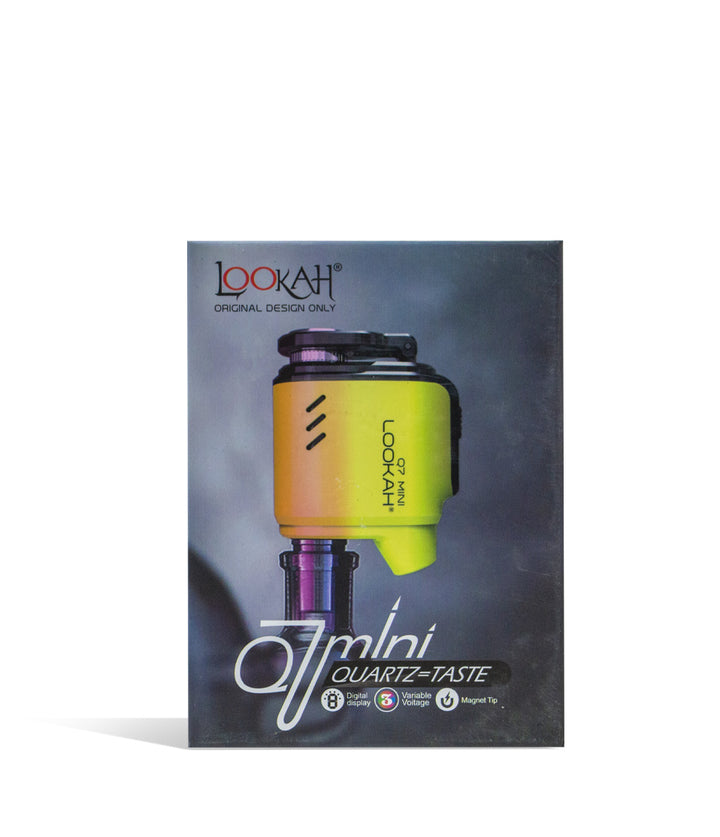 Yellow Lookah Q7 Mini ENail Banger packaging on white background