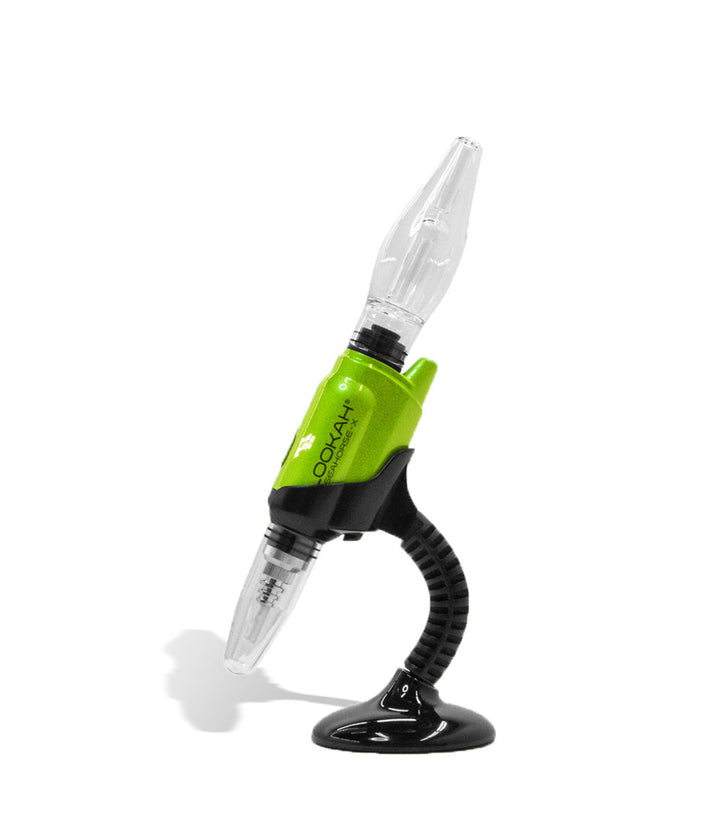 Neon Green Lookah Seahorse X All In One Nectar Collector on white background