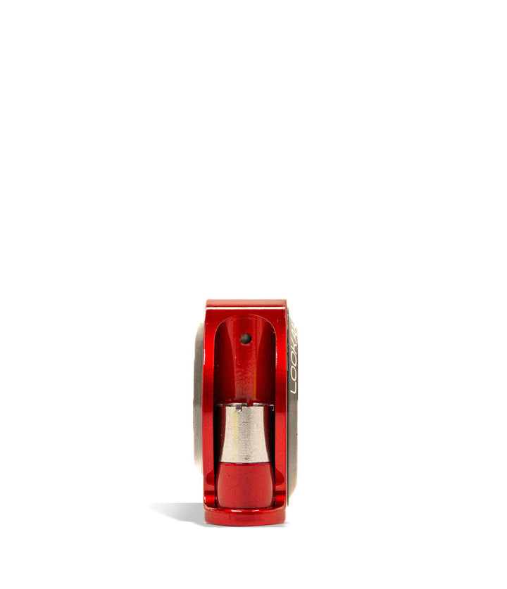 Red side view Lookah Snail Cartridge Vaporizer on white background