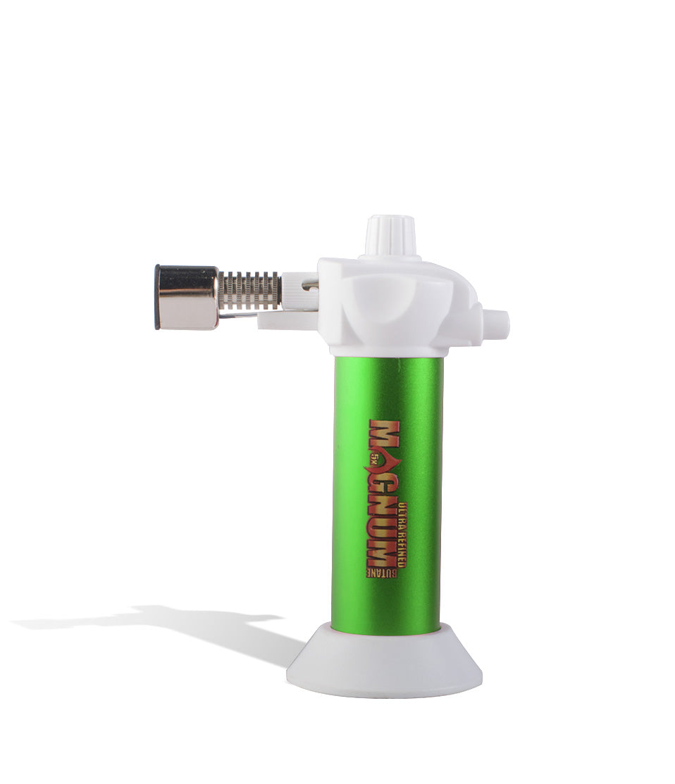 Green Magnum Torch 5.5' Mini Butane Torch on white background