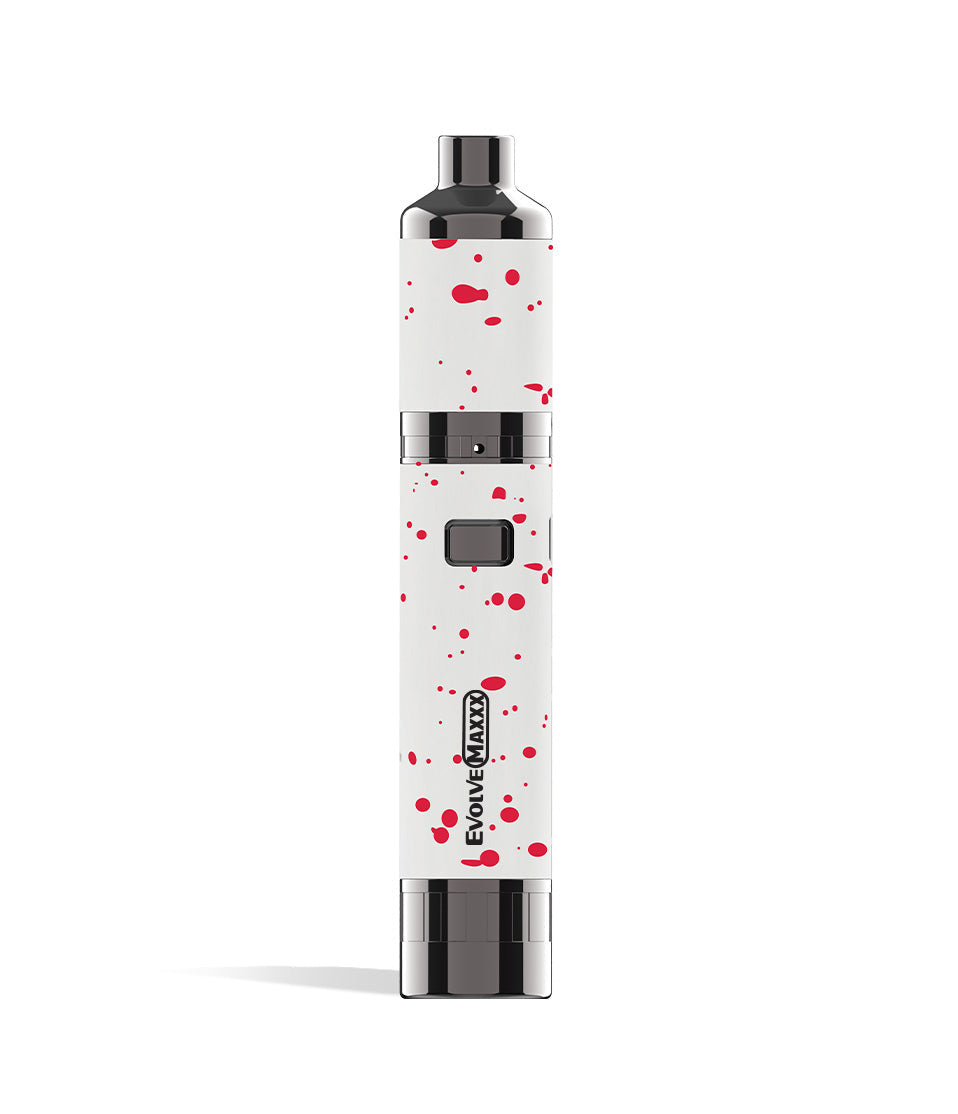 White Red Spatter wax pen front Wulf Mods Evolve Maxxx 3 in 1 Kit on white background