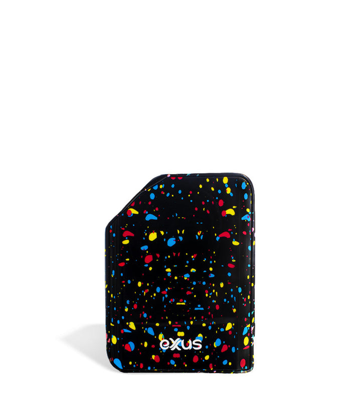 Multi Color Spatter back view Exxus Vape MiCare Cartridge Vaporizer on white studio background