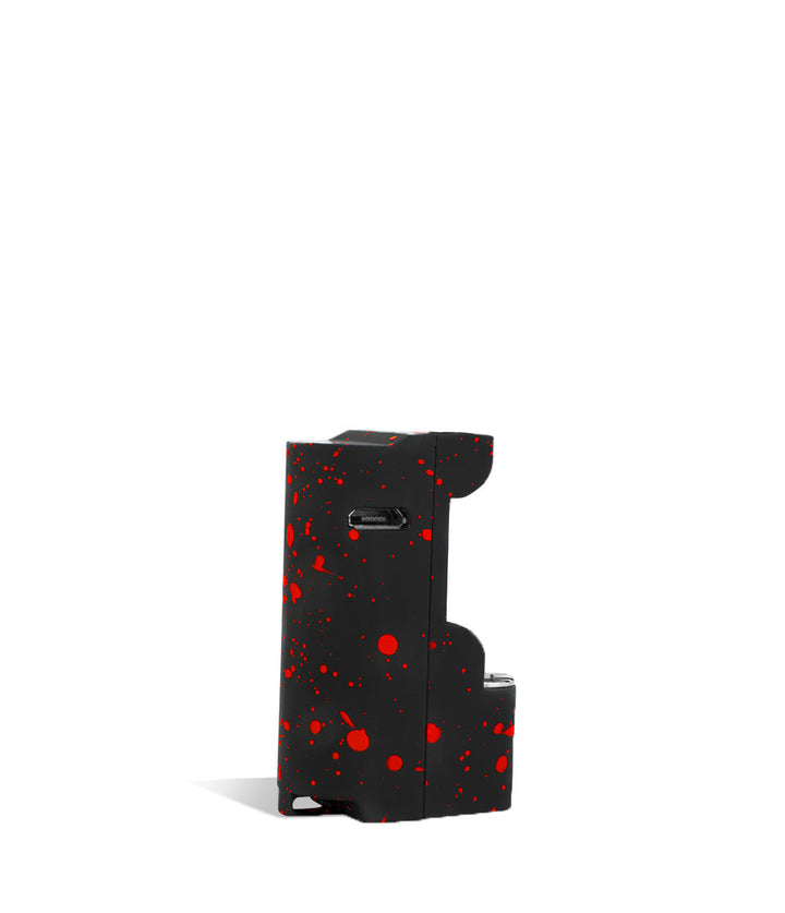 Black Red Spatter back Wulf Mods Micro Plus Cartridge Vaporizer on white background