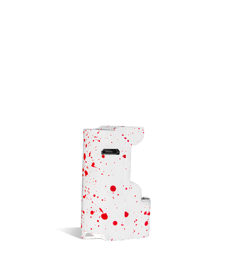 White Red Spatter back Wulf Mods Micro Plus Cartridge Vaporizer on white background