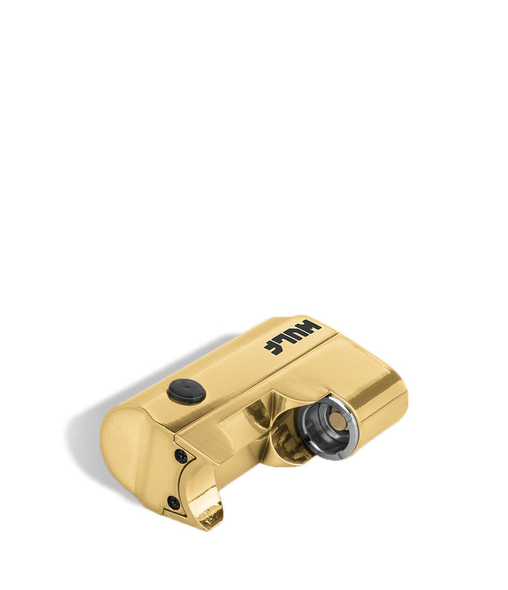Gold down Wulf Mods Micro Plus Cartridge Vaporizer on white background