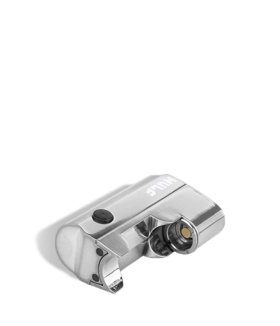 Silver down Wulf Mods Micro Plus Cartridge Vaporizer on white background