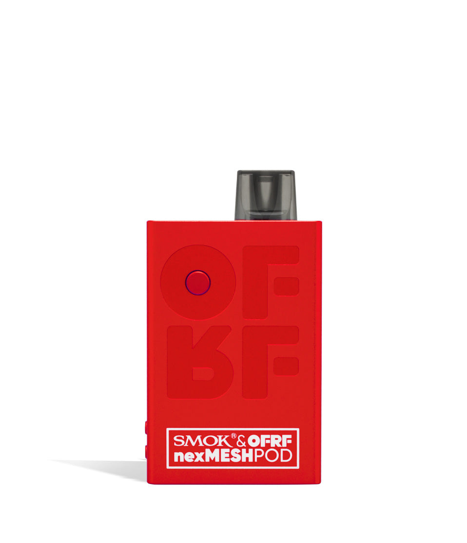 Red SMOK x OFRF nexMESH Pod Starter Kit on white studio background
