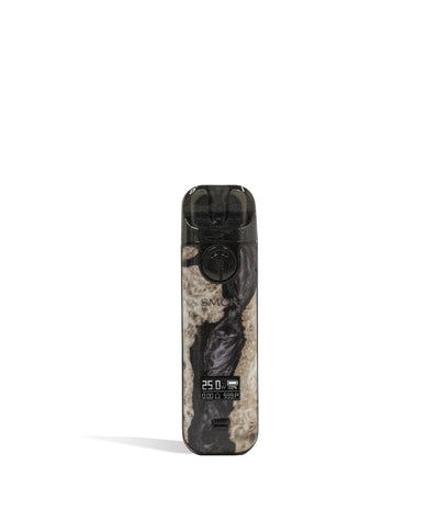 Black Stabilizing Wood front view SMOK NOVO 4 Pod Kit on white studio background