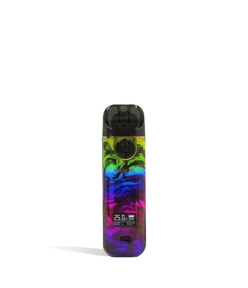 Fluid 7 Color front view SMOK NOVO 4 Pod Kit on white studio background