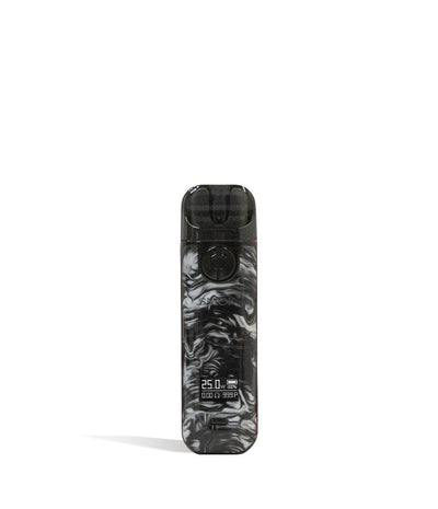 Fluid black grey front view SMOK NOVO 4 Pod Kit on white studio background
