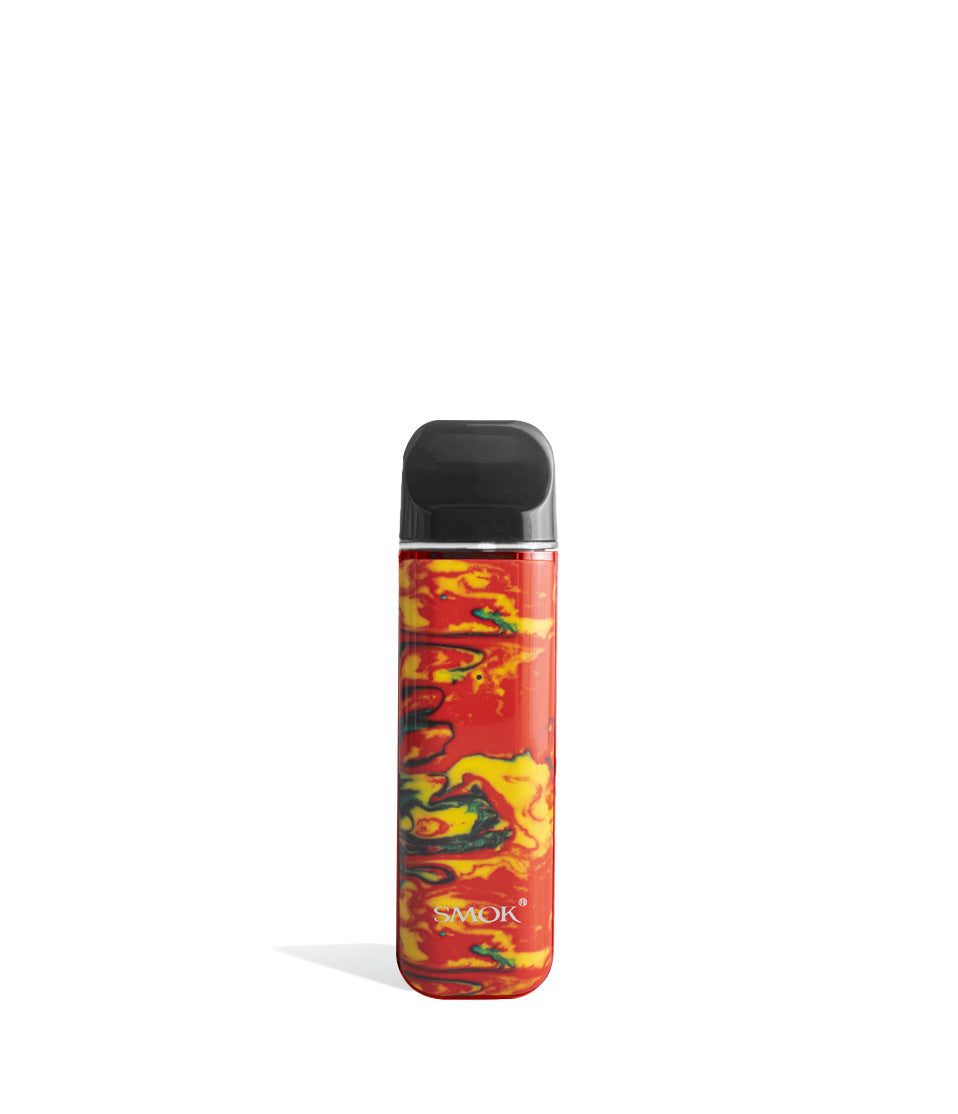 Red Yellow front view SMOK NOVO 2 Ultra Portable Pod System Vaporizer on white studio background