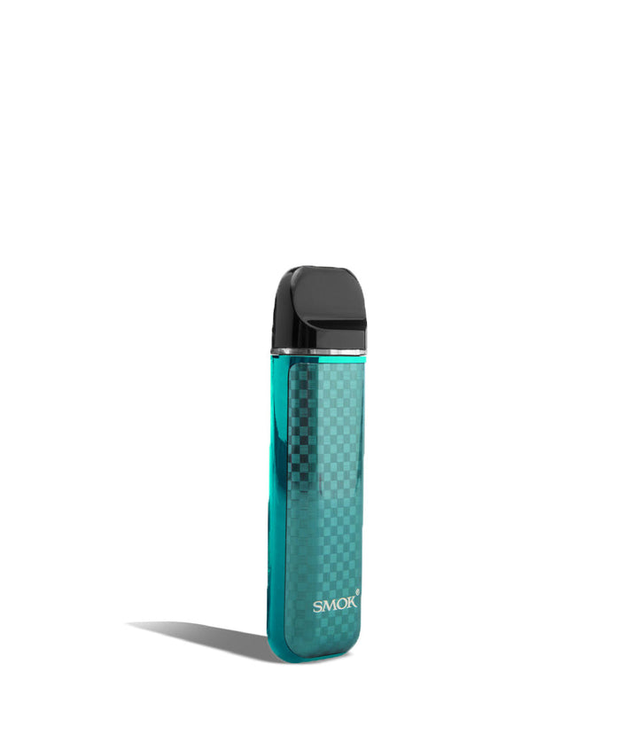 Tiffany Blue Carbon Fiber side SMOK NOVO 3 25w Pod Mod System on white background