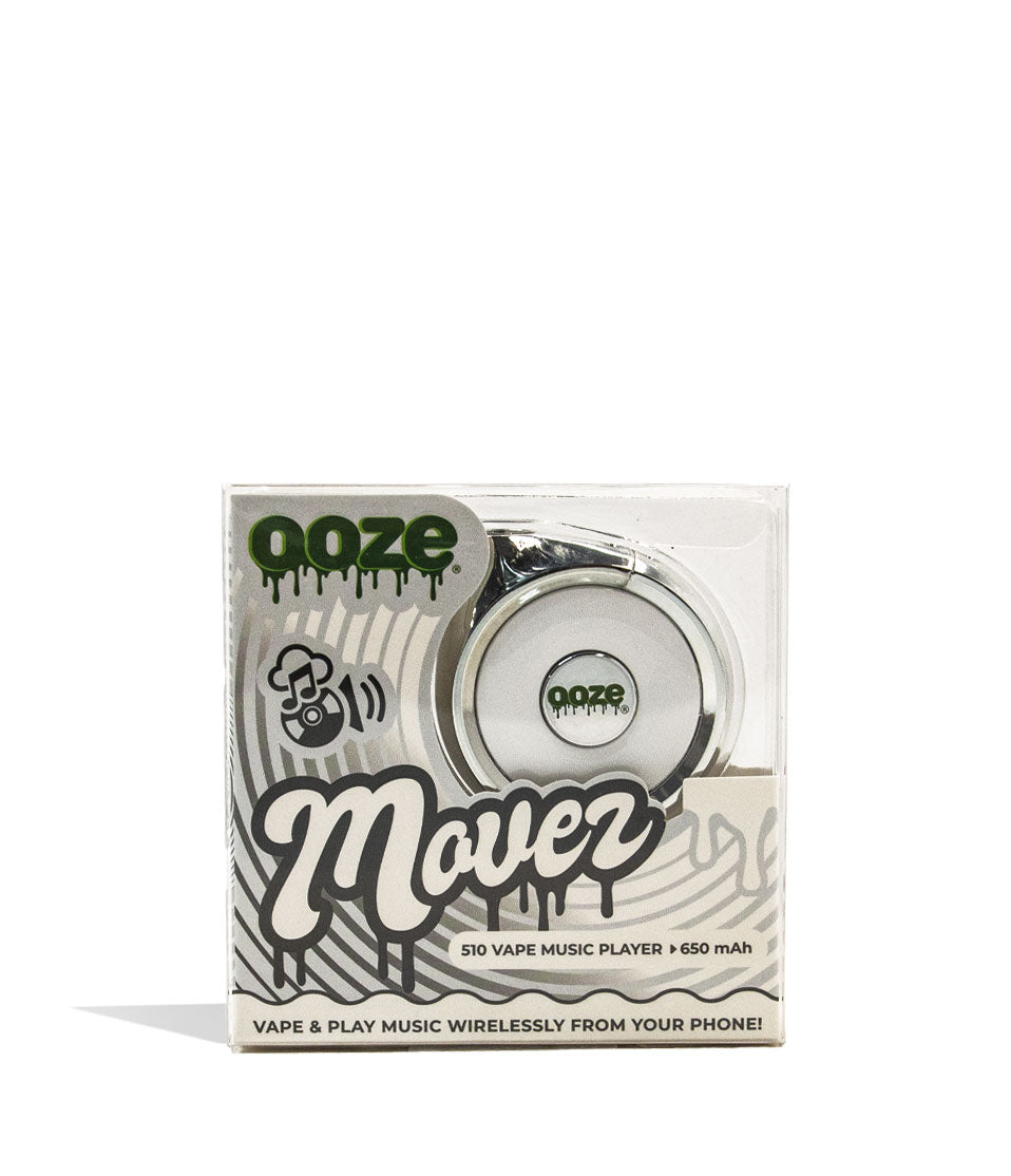 Cosmic Chrome Ooze Moves Cartridge Vaporizer and Wireless Speaker Packaging View on White Background