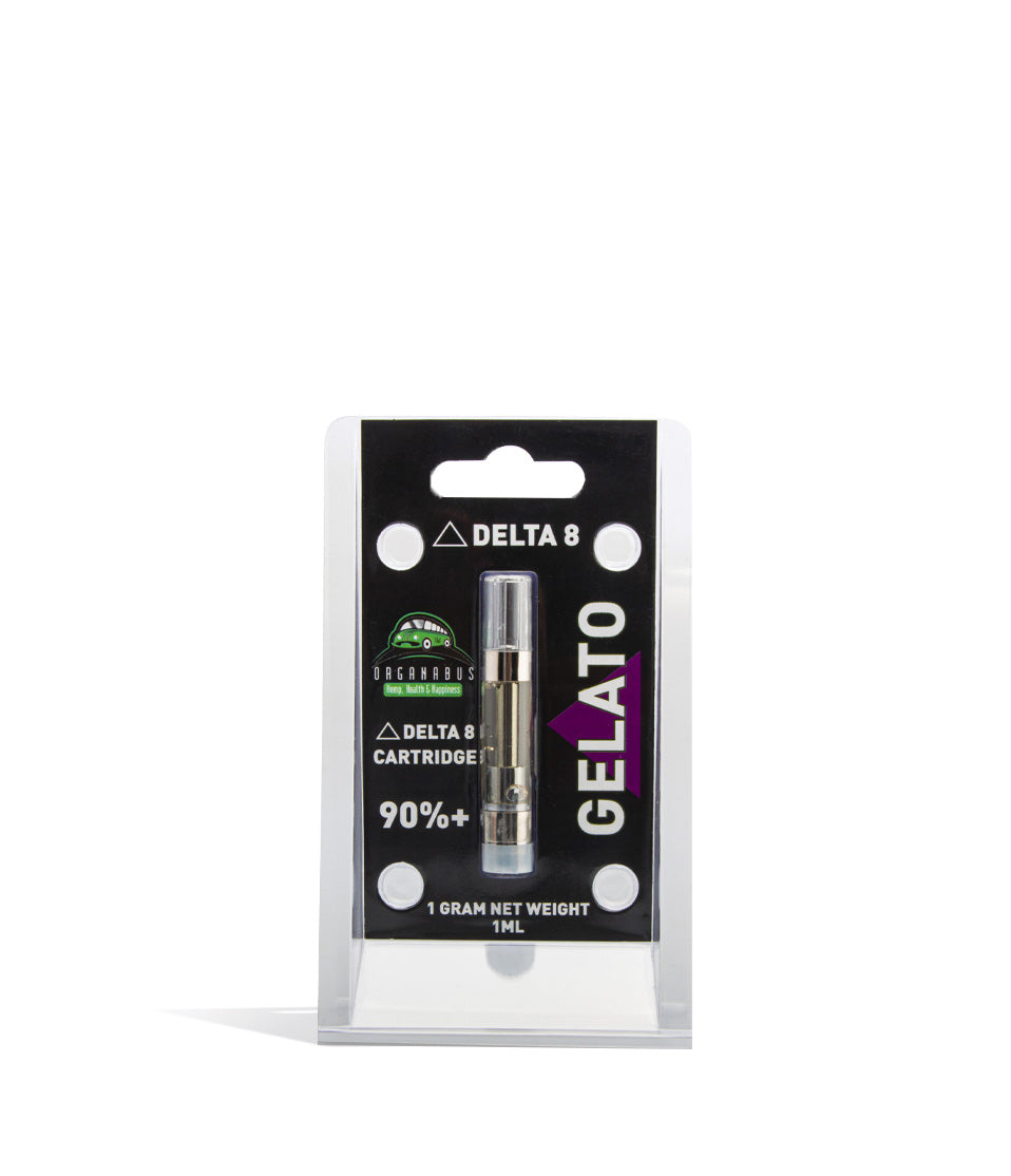 Gelato Organabus 1g D8 CBD Cartridge on white background