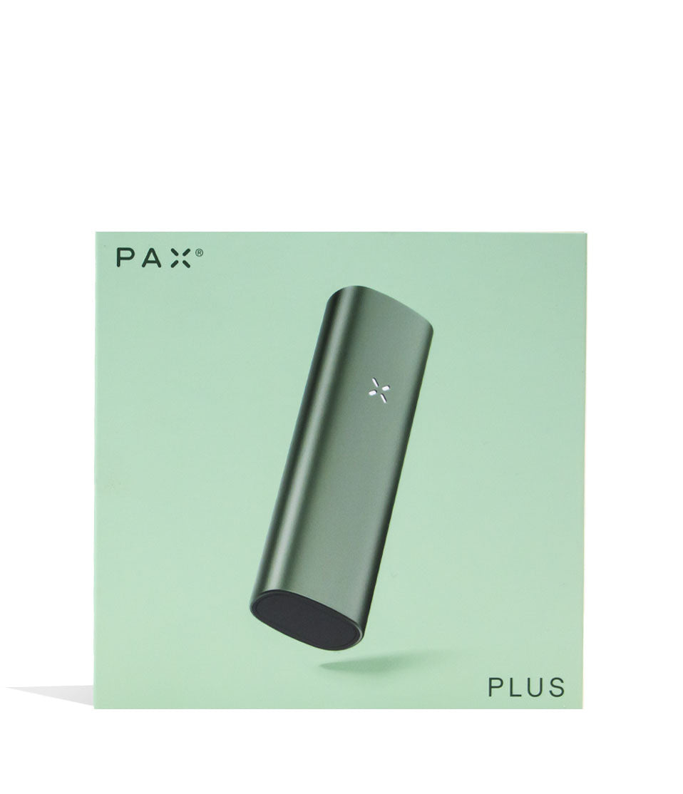 Sage PAX Plus Portable Vaporizer Packaging Front View on White Background