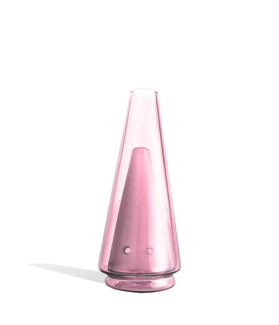 Pink Puffco Peak Glass Attachment on white background