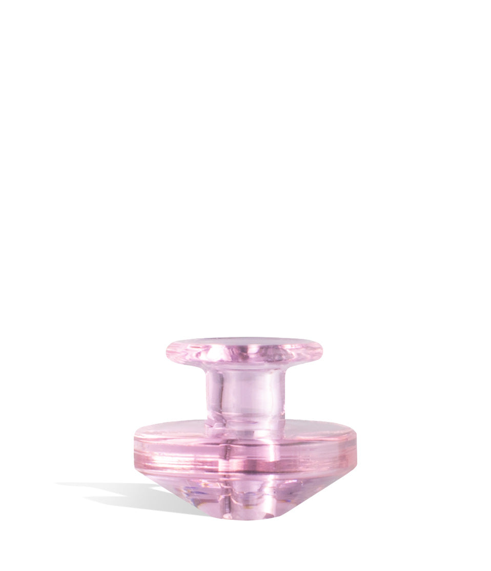 Pink Puffco Peak Carb Cap and Tether Directional Ball Cap on white background