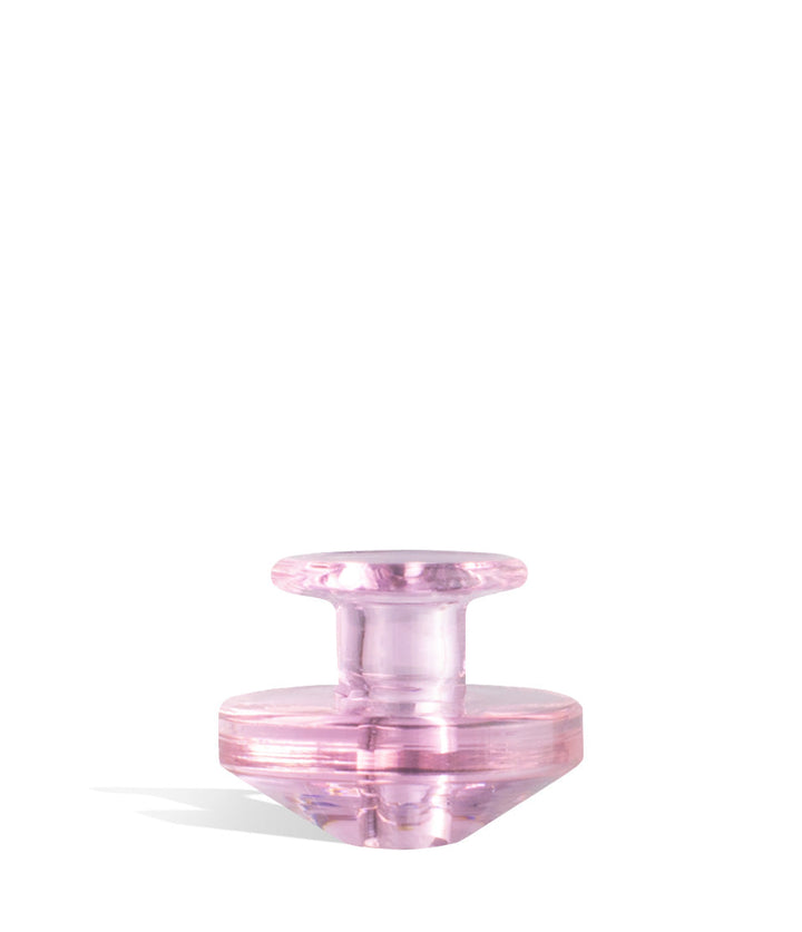 Pink Puffco Peak Carb Cap and Tether Directional Ball Cap on white background