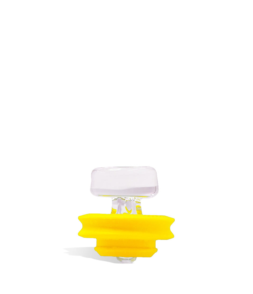 Yellow Puffco Peak Pro Ball Cap on white background