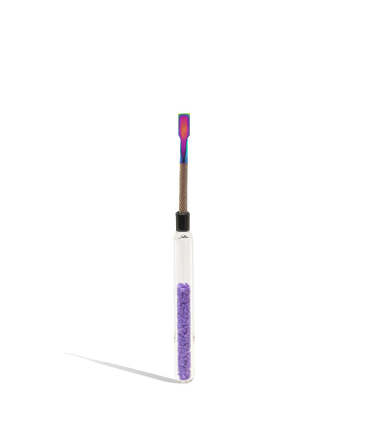Purple 6 Inch Dab Tool With Colored Sand Filled Handle on white background
