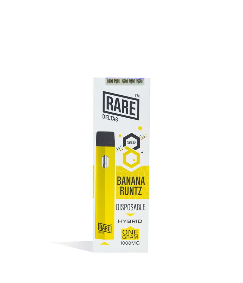 Banana Runtz Rare Bar 1g D8 Disposable on white background