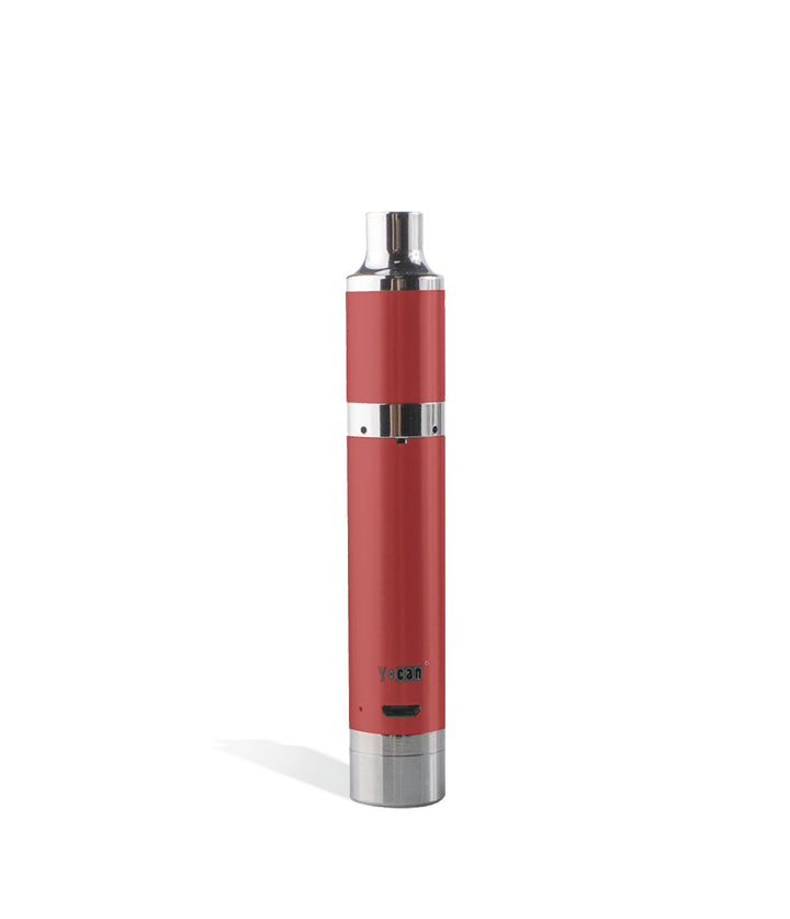 Red Yocan Magneto Concentrate Vaporizer on white studio background 